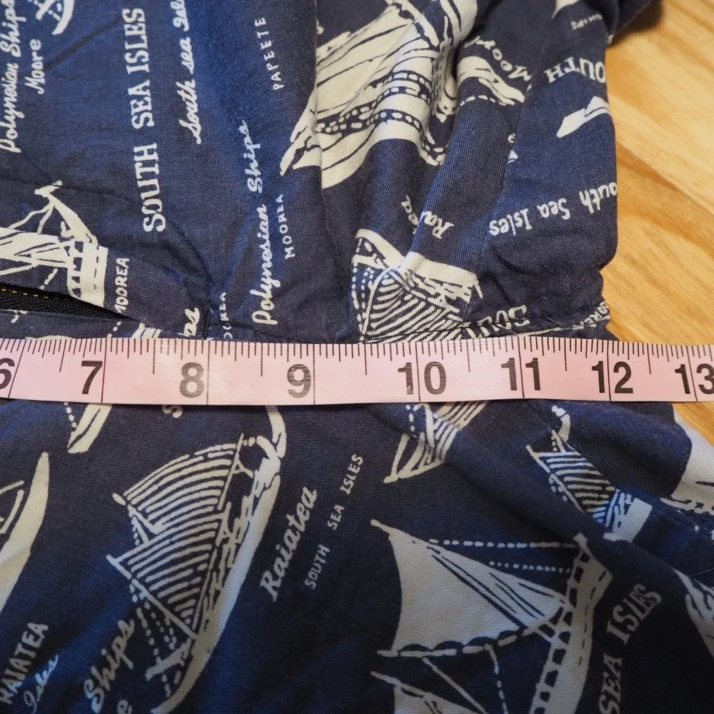 J.Crew Men's Chino Shorts Sz 31 All Over Print Sailboats Nautical Preppy Blue